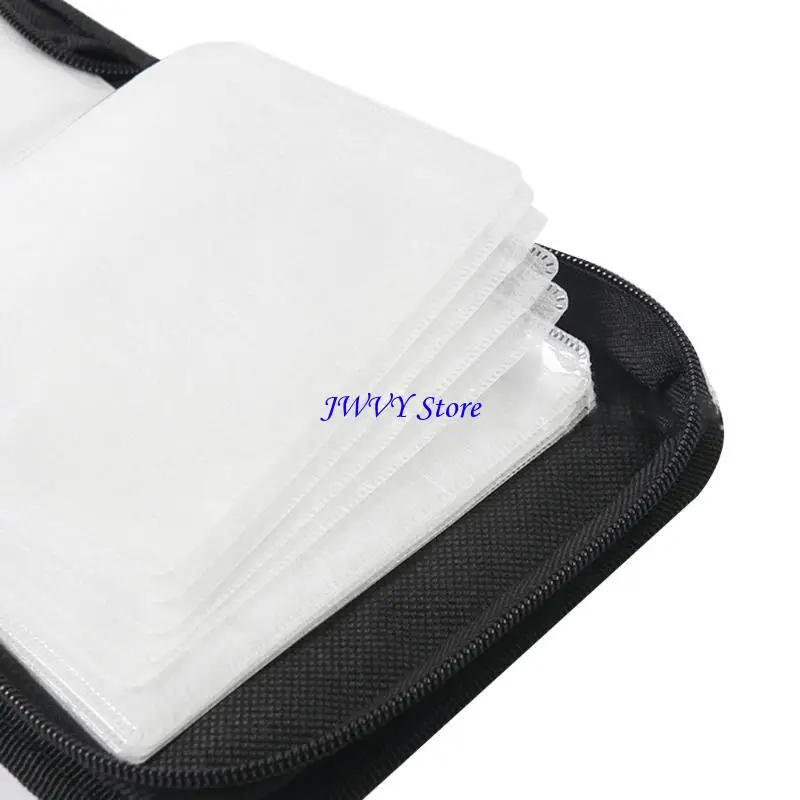 573A DVD Booklet Mercerized Fabric Handbag Storage Case- DVD Case
