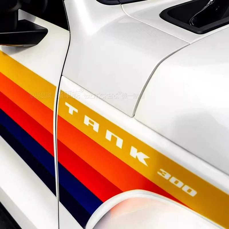 

Виниловые наклейки для автомобиля TANK 300, модификация внешнего вида, индивидуальные спортивные наклейки