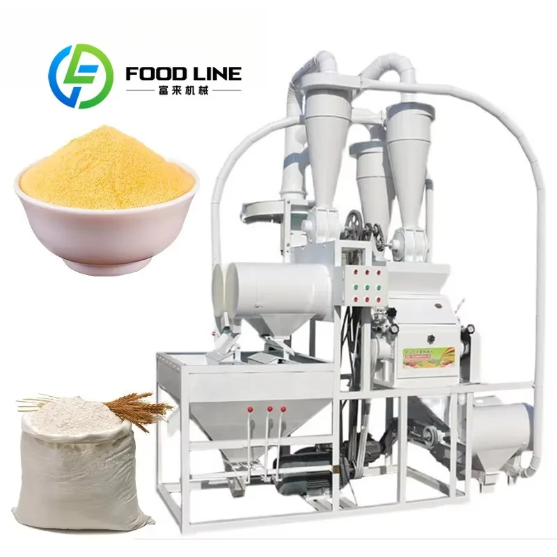 Fully Automatic Wheat Flour Milling Machine Large Grain Hopper Reduces Frequent Manual Wheat Refill During All Day Milling