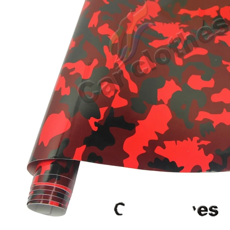 Good Quality 1.52X30m self adhesive vinyl rolls Camouflage Folie Car Wrapping Foil Wrap Sticker