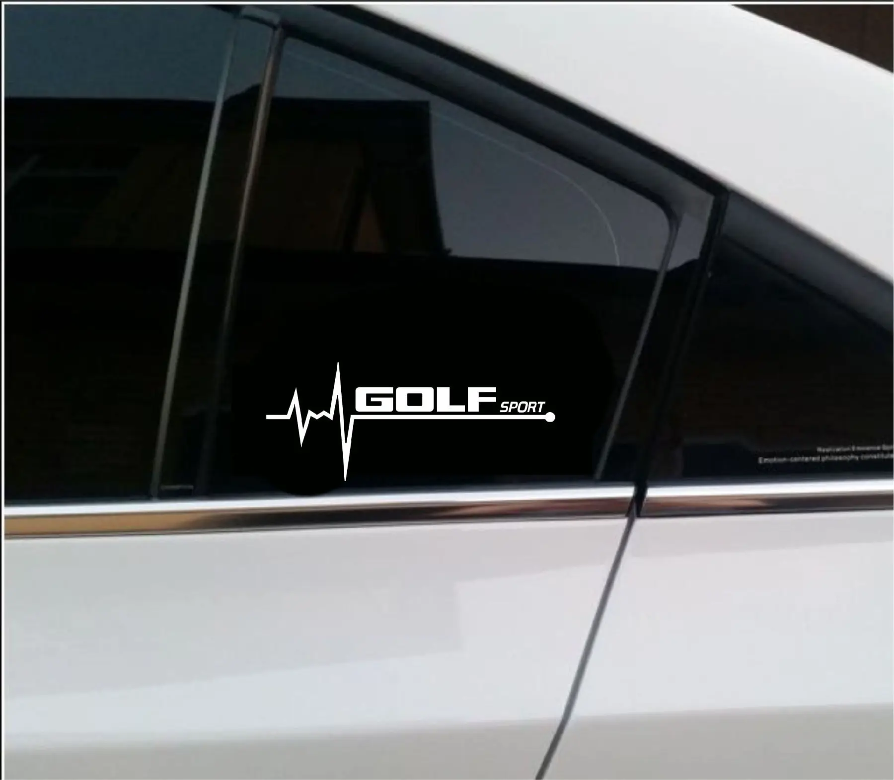 

Auto Modified Paste Quality Thick Volkswagen Golf Vw Pulse heartbeat sticker 2 pcs Left Right