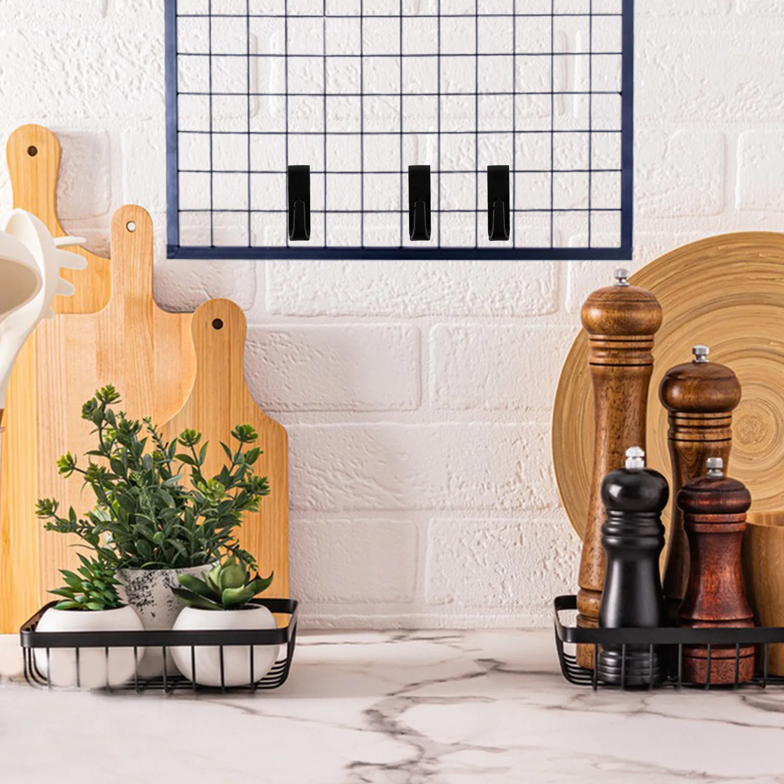 

20Pcs Small Mesh Hooks Sturdy Plastic Hanging Hooks for Kitchen Bathroom Organization Over Door Rack for Towels Utensils and