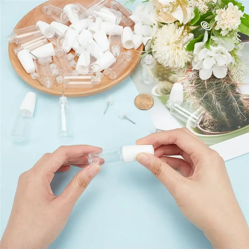 A67P-20Pcs Precision Tip Applicator Bottles, 10Ml/0.34Oz Dispensing Needle Bottle PET Empty Glue Bottle With Steel Needle