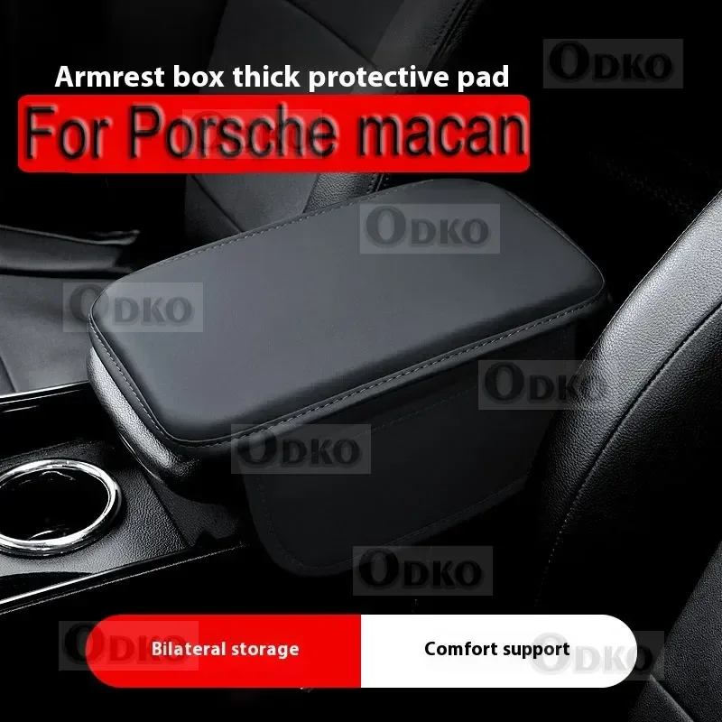 

Car Interior Accessories Armrest Box Height Increase Pad Storage Bag Center Console Protector Cover for Porsche Macan