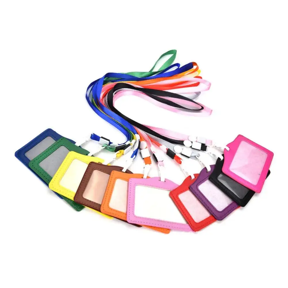 

ID Name Card Holder ID Card Lanyard Bank Credit Card Cover Waterproof Identity Badge Holder Neck Strap