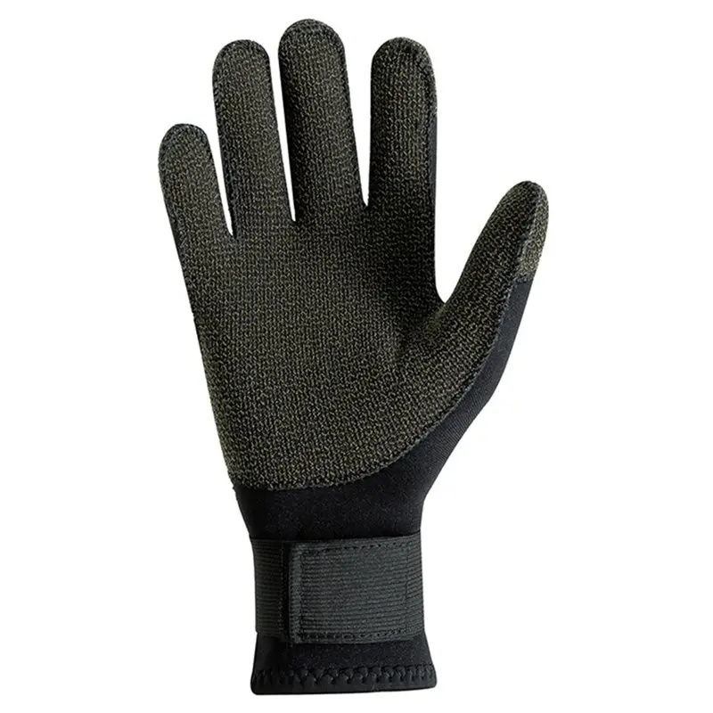 HOES-Deep Dive Underwater Spearfishing Gloves 3Mm Thickness Kevlar Reinforced Scratch Proof Skiing Diving Gloves Size L Thicken