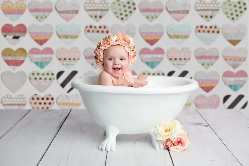 Mocsicka cenários para recém-nascidos, menino ou menina, bokeh, fundo fotográfico, decorações de chá de bebê, fotochamada, adereços de fundo