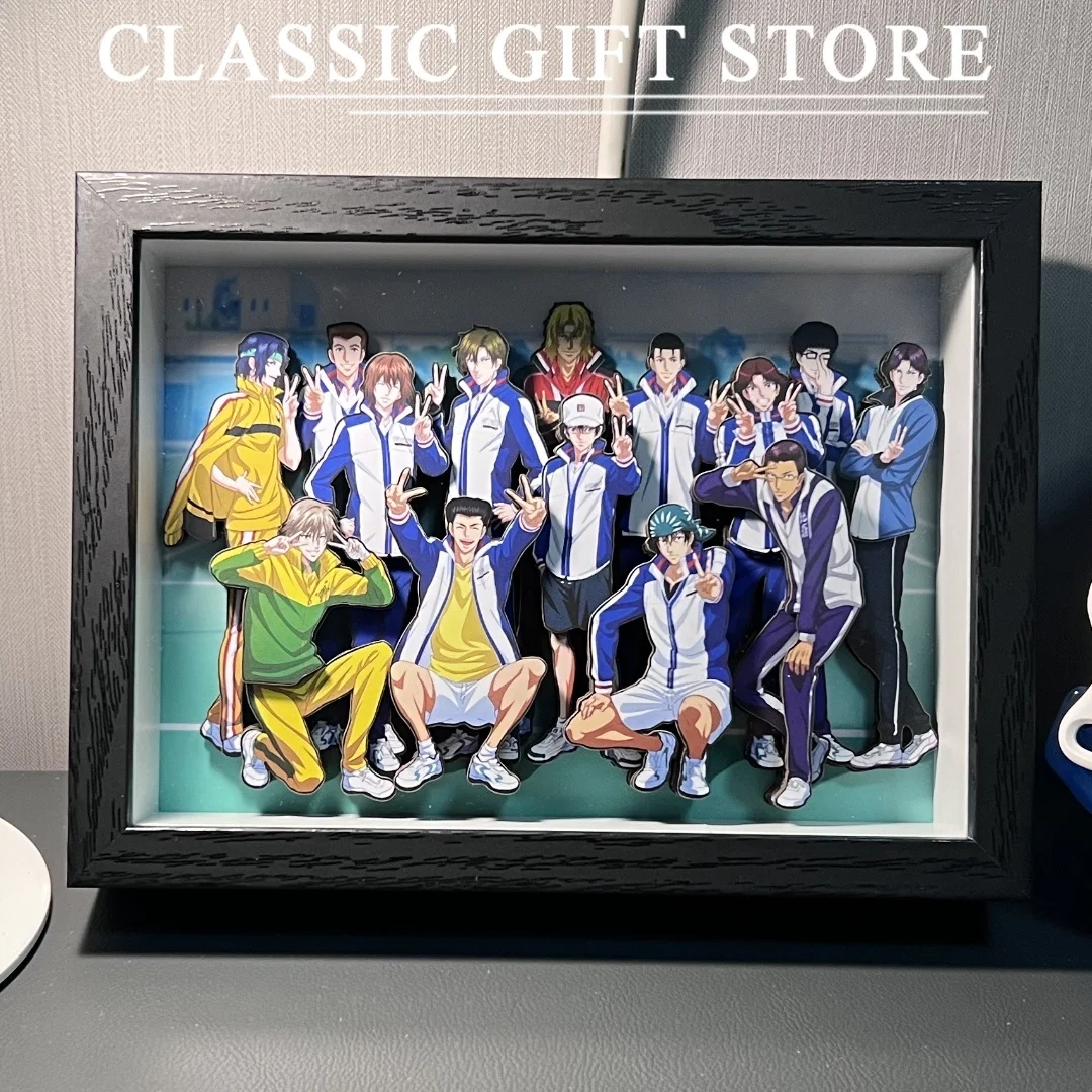 

Anime Cartoon Prince of Tennis 3D Handmade Art Painting Ryoma Echizen Cartoon Figure Collect Picture Ornaments Decora Fans Gift