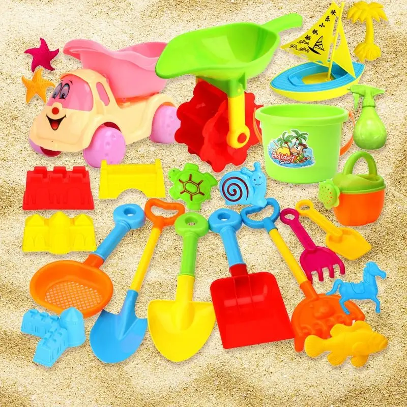 Beach Water Play Toys, Sand Shovels, Sand Tools, Sand Pits, Construction Vehicles, Hourglass Shovels, Buckets, And Sand Pit Sets