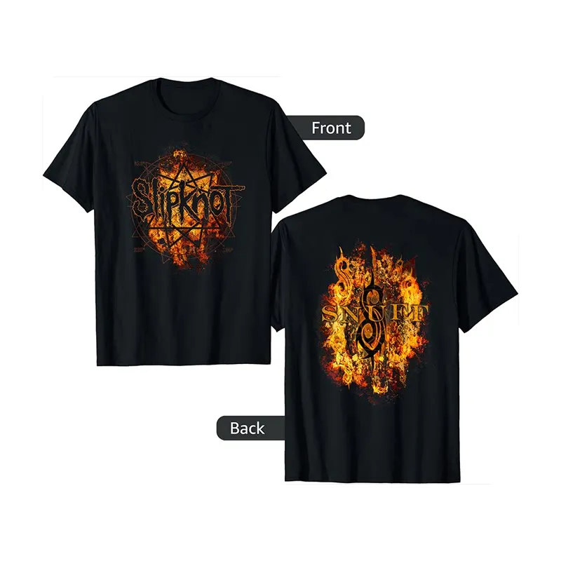 Slipknot Punk Rock Band T-Shirt Baumwolle Grafik-Shirt Herren Damen Sommer Streetwear Top – Detail 6
