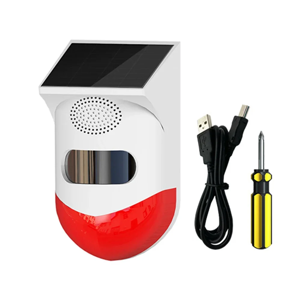 

Solar Motion Sensor Infrared Alarm Outdoor Security Alarm Ensor Waterproof Security Sound Alarm Home Appliance