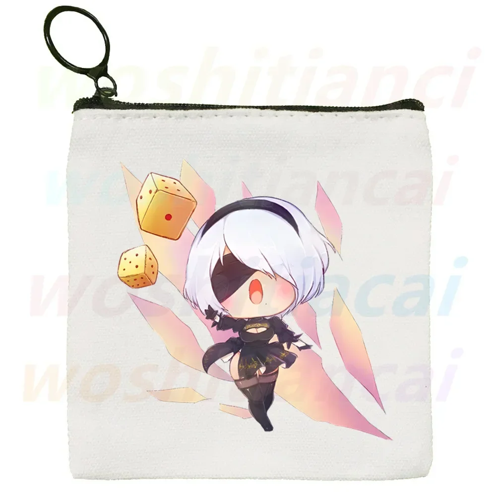 NieR Automata Game Wallets Coin Pocket Male Type 2B Anime Purse Function Nier YoRHa Replicant Wallet with Card Holders