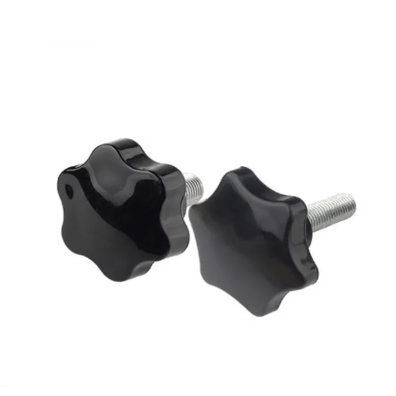 5pcs 1/4-20UNC x 10/12/16/20/25/30/35/40mm Star Plum Bakelite Hand Tighten Thumb Screw Knob Tightening Screw bolts