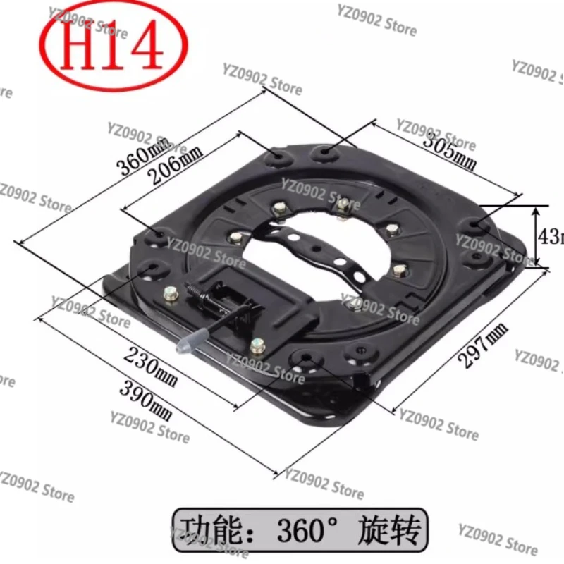 

Подходит для автомобильного сиденья, поворотный стол, вращение на 360 градусов, модифицированное сиденье, вращающийся стол для автомобильного сиденья
