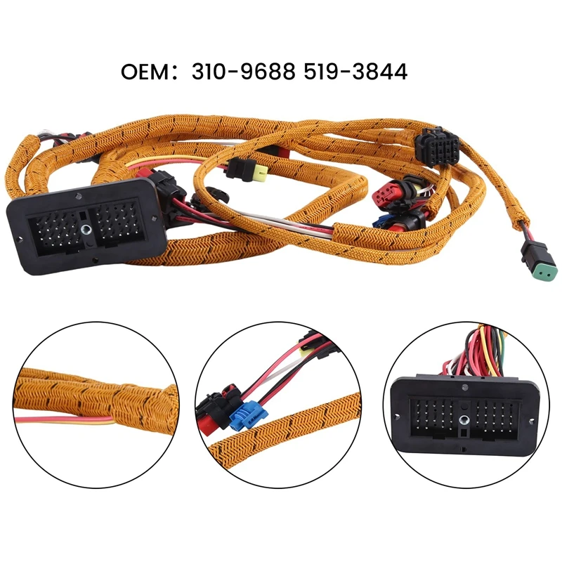 

310-9688 Engine Wiring Harness For CAT E311D E312D E313D Excavator C4.2 Engine 3109688 519-3844 Replacement Spare Parts