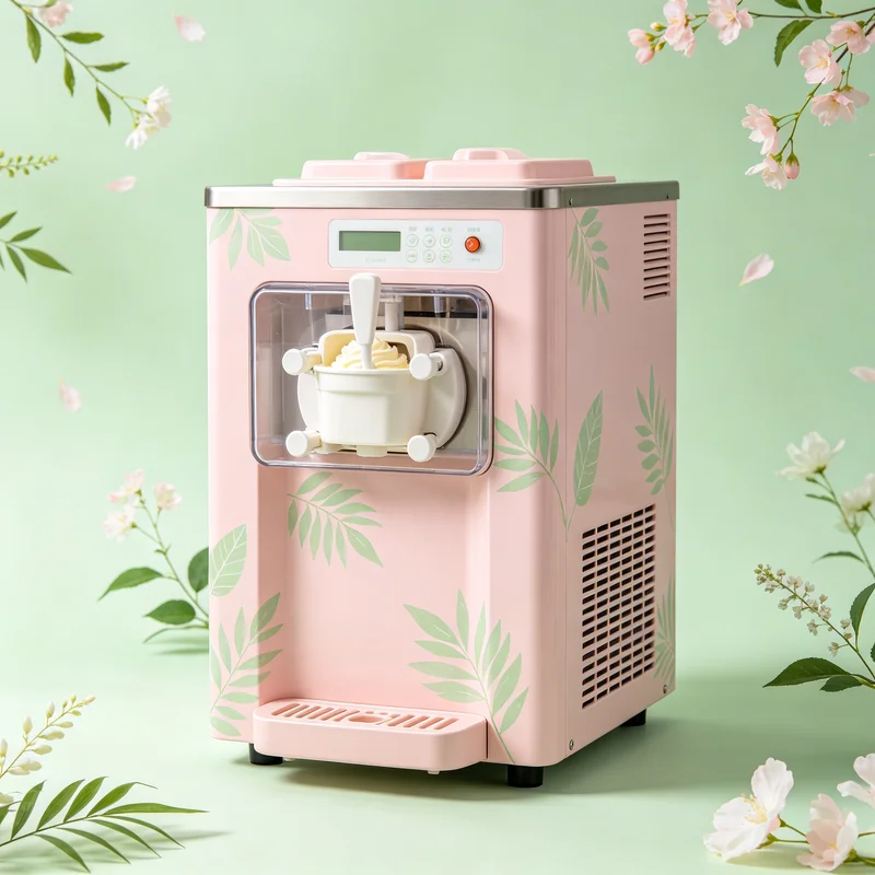 

High Output Soft Ice Cream Machine 2200W Commercial 30L/H Frozen Yogurt Maker for Amusement Park