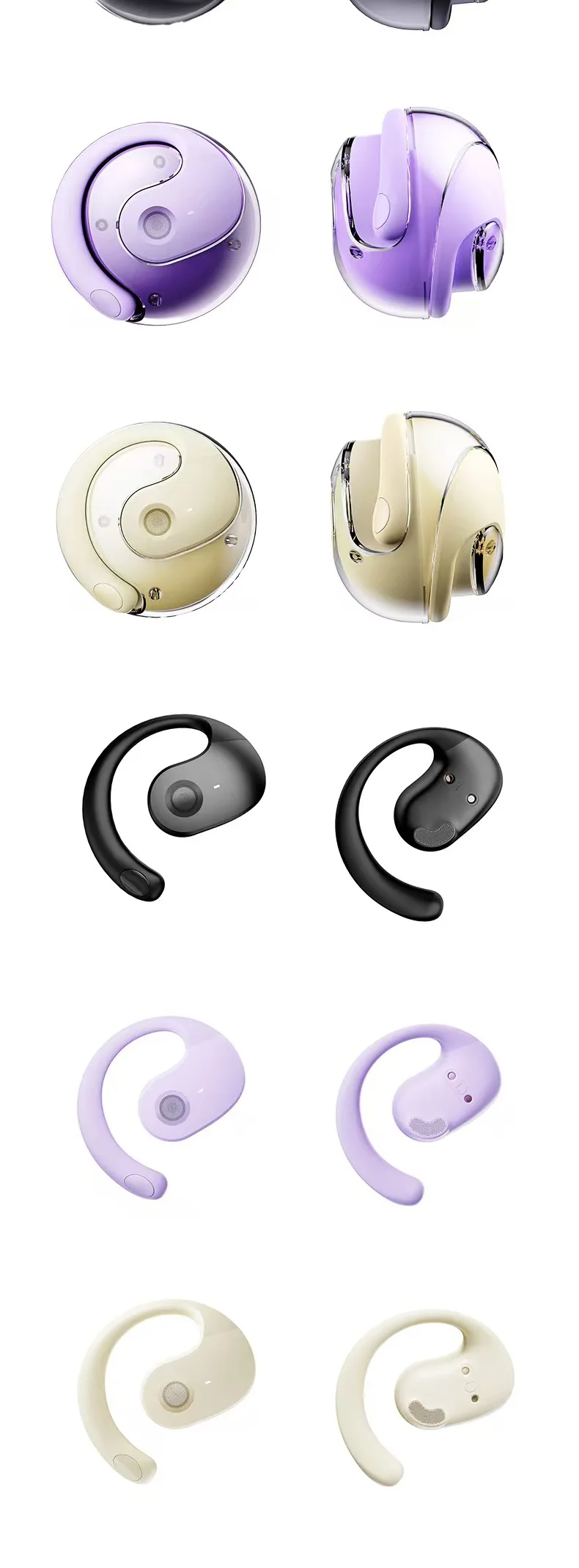 New feature small coconut ball TWS Bluetooth headset ear-mounted OPEN6 super lon