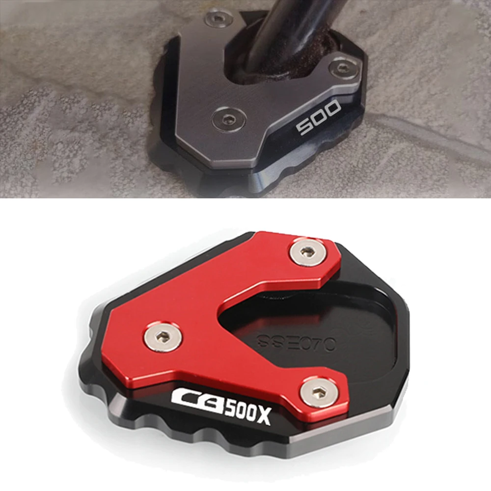 

Motorcycle CNC Kickstand Enlarge Plate Foot Side Stand Enlarger Extension Support Pad For HONDA CB500X CB 500X CB500 X 2017-2021