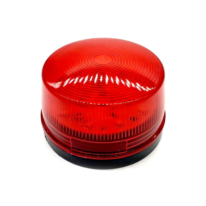DC 12v 24v Yellow Red Security Alarm Strobe Signal Warning Light LED Lamp Small Flashing Light