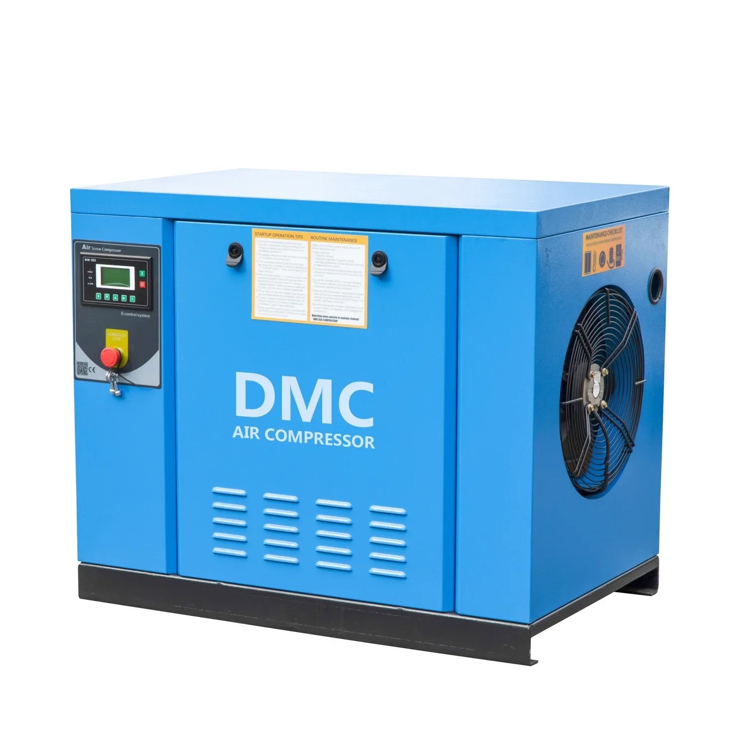 7.5kW 10HP Screw Air Compressor-Oil-less Lubrication SKF Bearings Air PLC Controlled Pump CE Certified Factory Direct Price