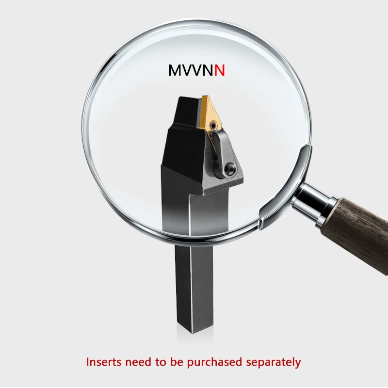 Imagem -04 - Mvvnn-ferramenta de Torneamento Externo Barra de Torno Suporte de Torneamento Ferramenta de Corte Cnc Barra de Cortador Mvvn1616 Mvvn2023 Mvnn2525 Mvvn3232