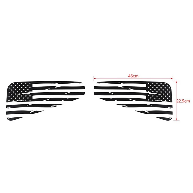 ABHX-Window Decal Rear Window Distressed Flag Sticker For Ford Mustang 2008 2009 2010 2011 2012 2013 2014 - view 2