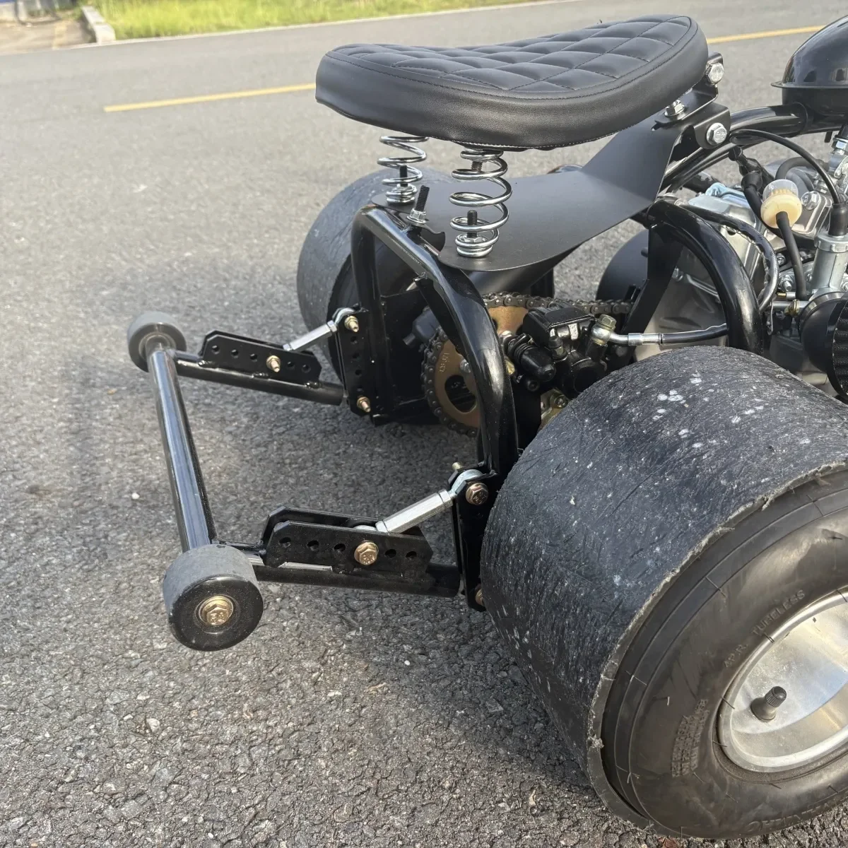 

Four Stroke 212cc Fuel Mini All-terrain Kart 3-Wheeler Off-road Beach ATV Car Rally Mountain Drift for Adult