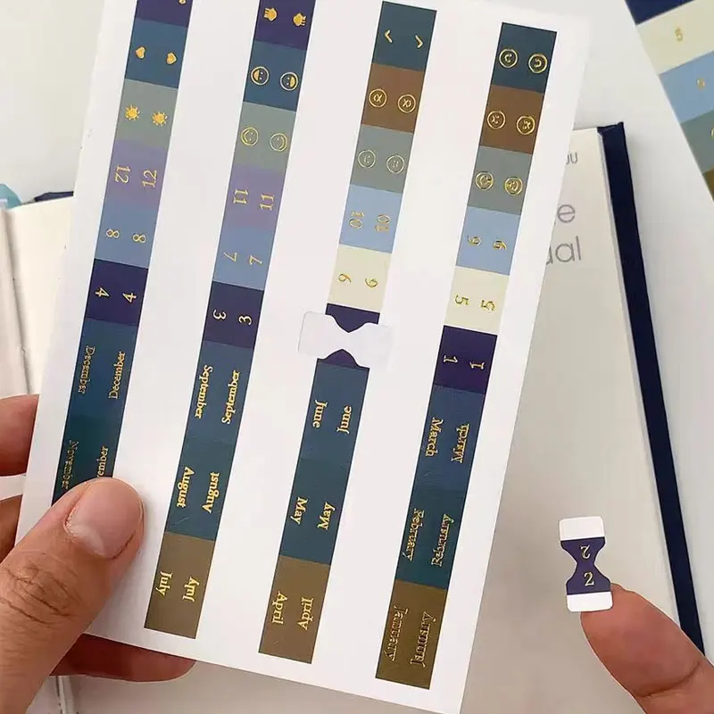 6Sheets Self-Adhesive Index Label Sticker Planner Notebook Bookmarks Agenda Label Tags Bookmark Stickers Stationery