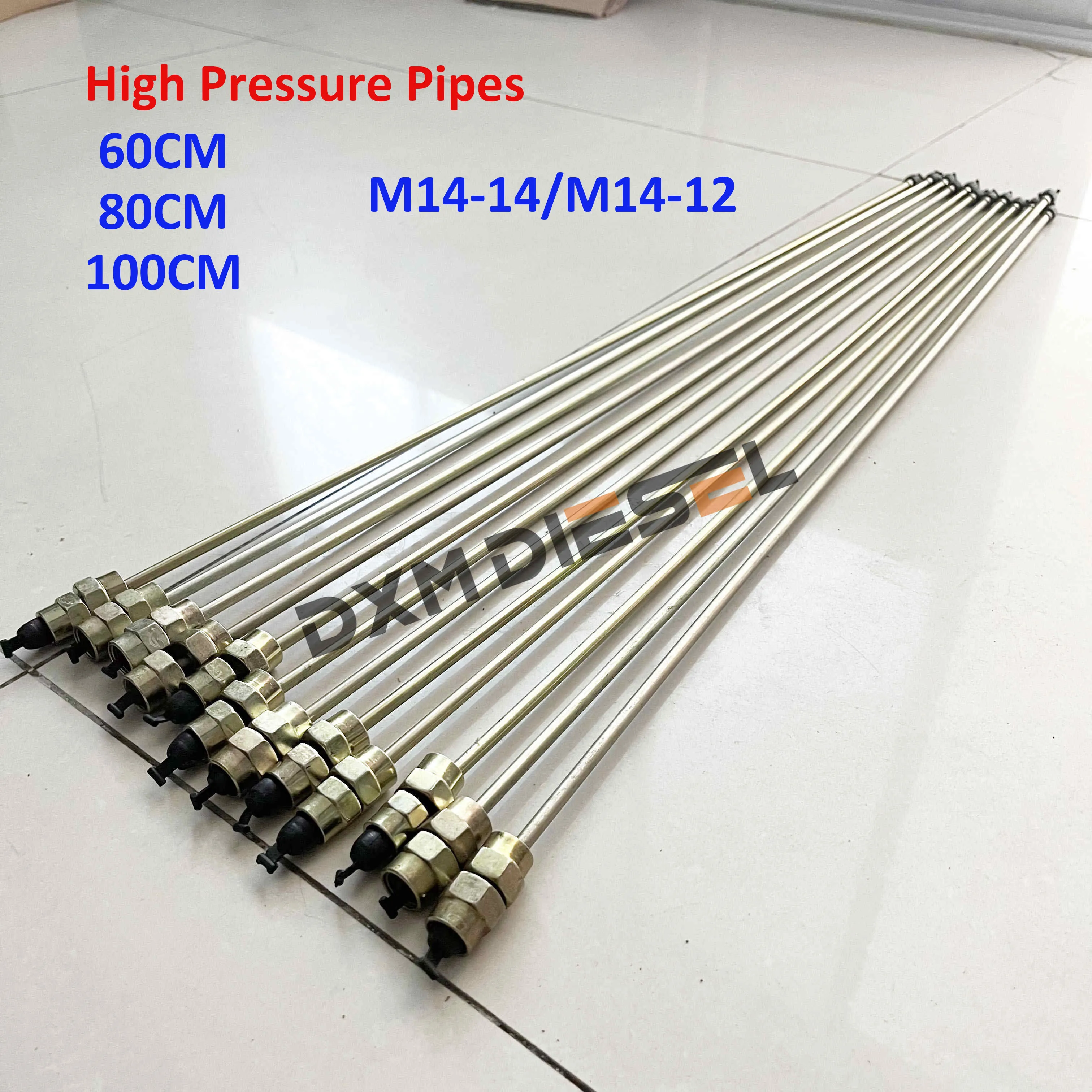 

2PCS!!!Common Type 6x2mm 60CM 80CM 100CM High Pressure Diesel Tube Pipe For Diesel Pump Test Bench, Diesel Test Bench Part