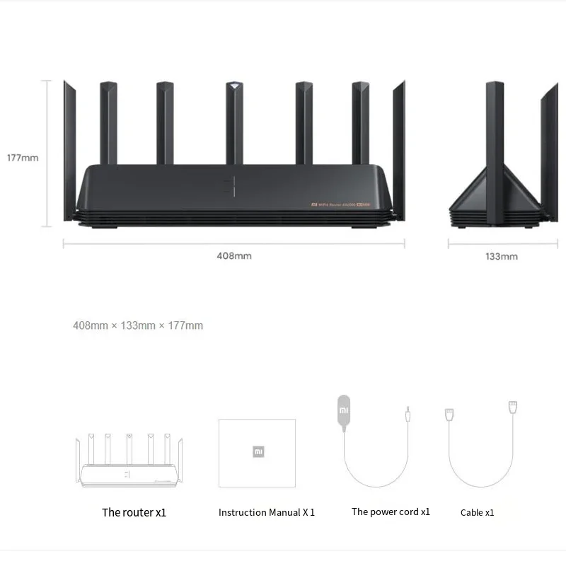 Imagem -06 - Xiaomi Roteador Alot Wifi6 Ax6000 160mhz 4k Qam 512mb Gigabit Vpn Escritório Casa Usemesh Repetidor Roteadores de Sinal Externo Rede