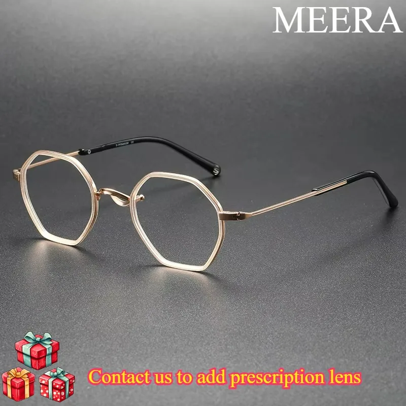 1827 Premium Unisex Eyeglass Frames Bridge Polygon Shape Small Lightweight cultural