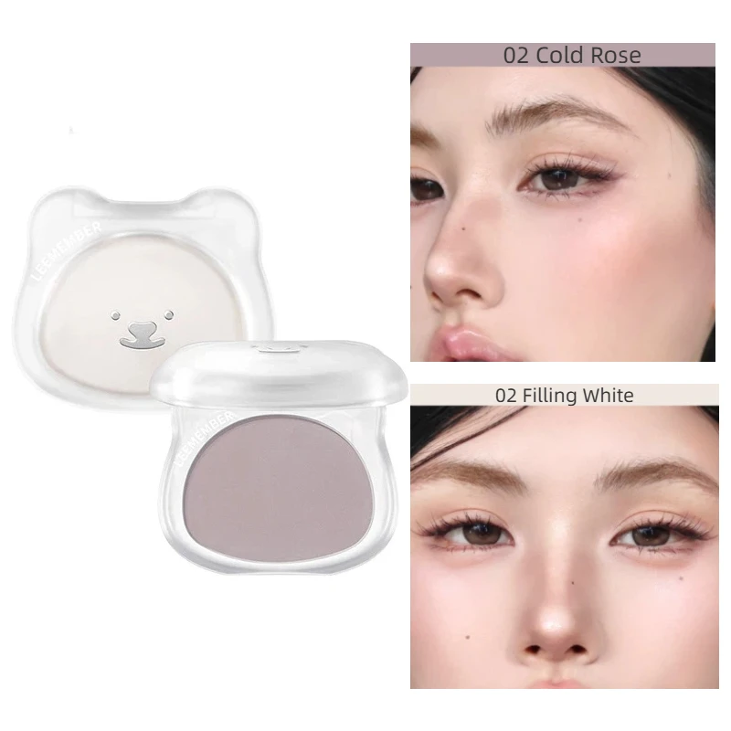 LEEMEMBER-polvo resaltador de contorno, polvo fino mate, larga duración, resistente al agua, Control de aceite, bronceador Facial Natural, maquillaje iluminador