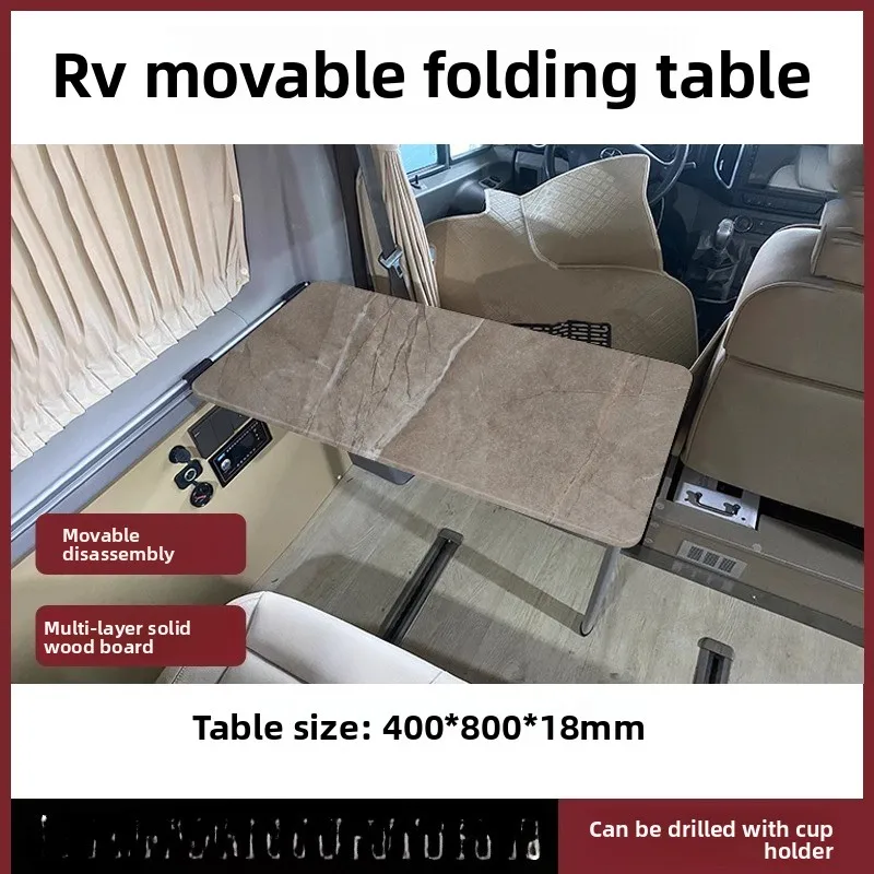 

RV folding table, Ford Province Chase V80 modified accessories, movable folding table legs storage table bracket
