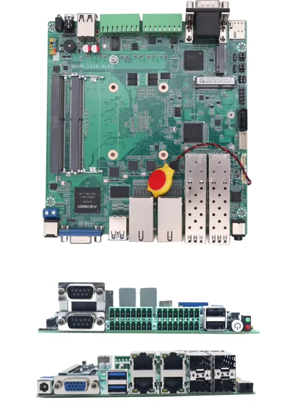 BKHD NEUER Mini-PC Atom C3958 16-Core Onboard 4x Intel 2,5G Lan 4x 10G SFP+ Lüfterlose Konsole/VGA Mini Server/Router für PF
