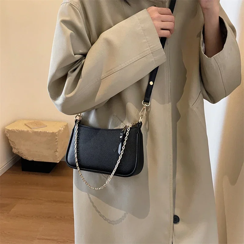 Nuevo bolso de mujer elegante tendencia juvenil versátil bolso de un hombro tipo bandolera Venta caliente moda ocio elegante bolso Simple