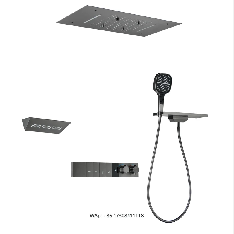 

Constant Temperature Rain Shower Set 330*630mm Hidden Ceiling Rain Shower Head Set