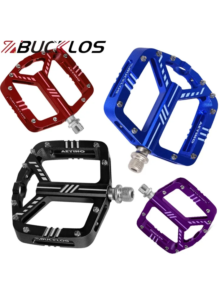 AliExpress BUCKLOS 3 Bearing Bicycle Pedal CNC Aluminum Alloy Mountain Bike Pedals Non-slip Road Bike Pedal Ultralight MTB Pedals