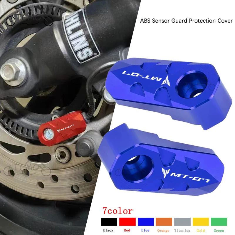 

For Yamaha MT-07 FZ-07 MT 07 FZ07 MT07 FZ 07 2014-2025 Motorcycle CNC Rear Wheel ABS Sensor Guard Protection Cover Accessories