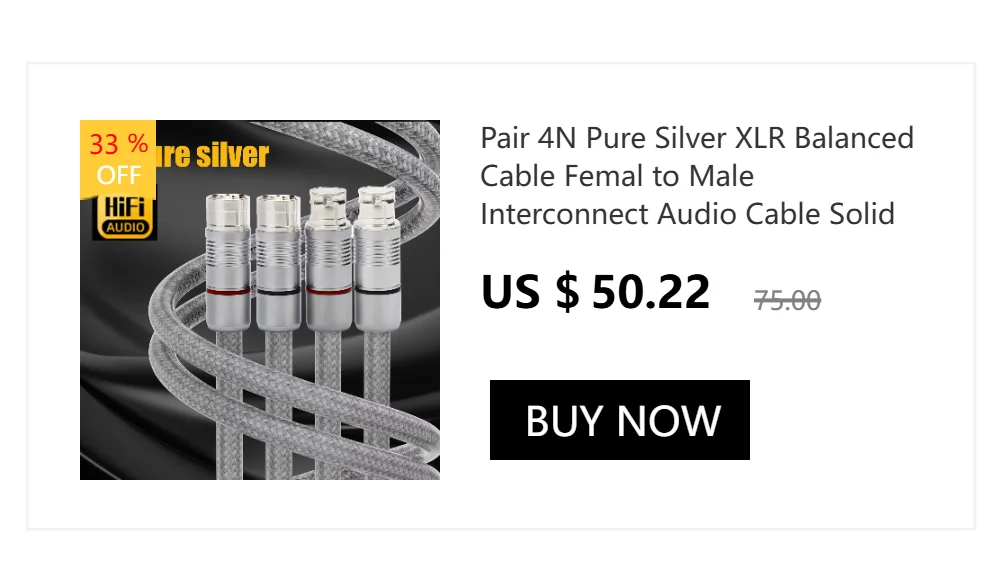 Paar 8CS XLR-Kabel 16-adrig 7N OCC versilbertes XLR-Kabel Stecker auf Buchse verriegelter XLR-Stecker Splitter Audio-Symmetriekabel – Detail 3