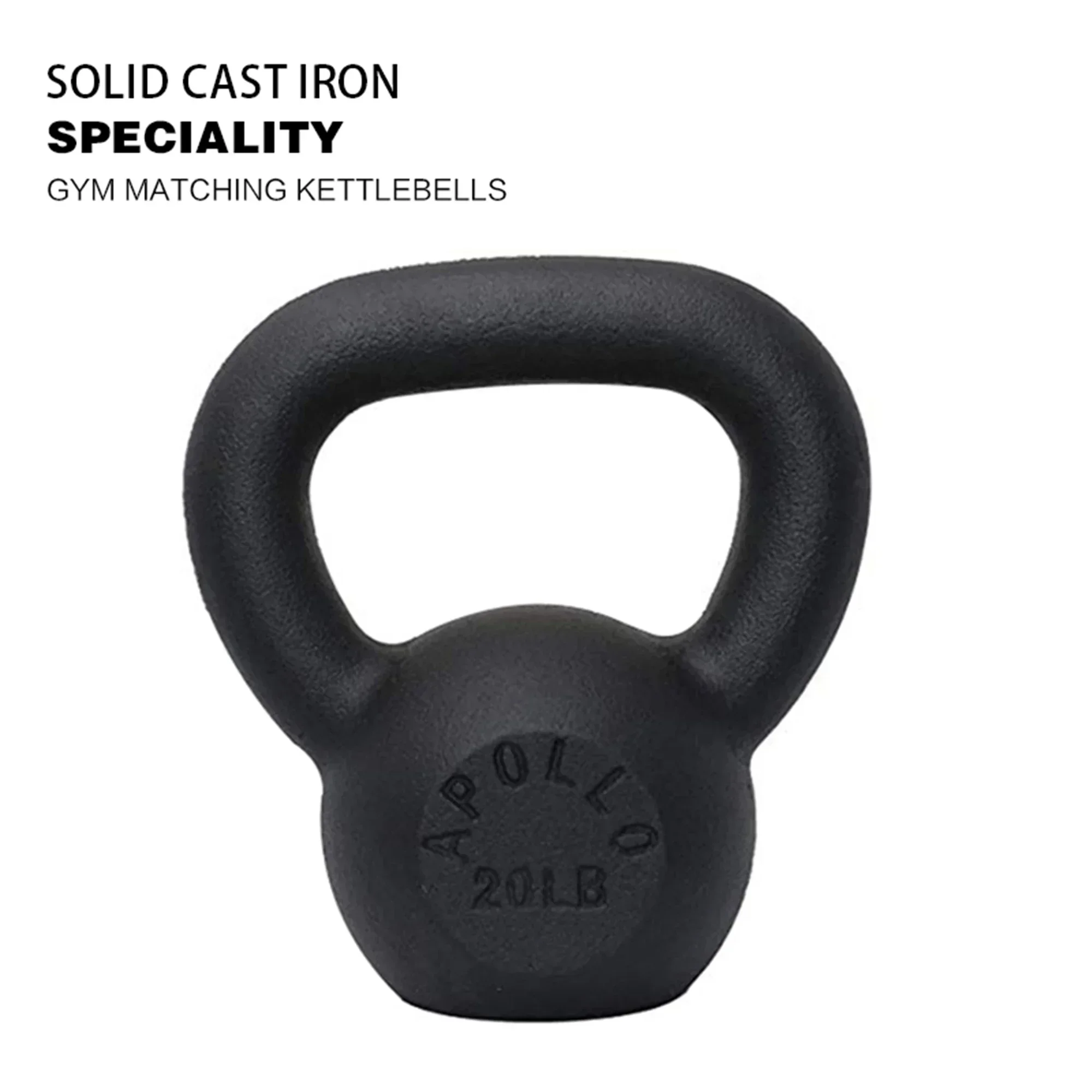 20LBS Solid Cast Iron Kettlebells  Ideal for Strength Training, Building Muscles