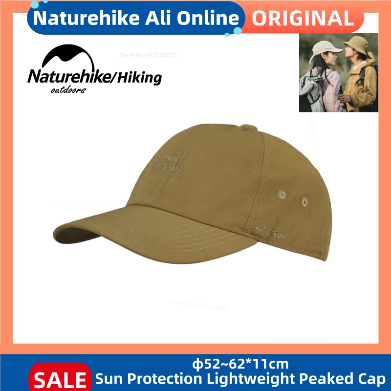 Naturehike Sun Protection Lightweight Peaked Cap UV Protection Sunshade Fishing Hat Outdoor Camping Hiking Travel Accessories