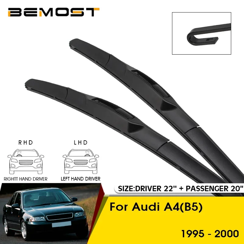 

Car Wiper Blades For Audi A4(B5) 1995 1996 1997 1998 1999 2000 Windshield Windscreen Front Window Blades 22"+20" Car Accessories