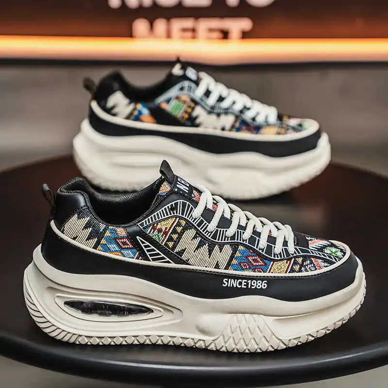 

Autumn Perforated Man's Large Size 42 43 44 45 46 Training Sneakers To Play Basketball New Shoes Sneakers Sport High-tech