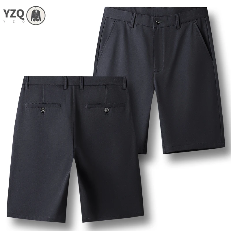 Loose Comfortable Male Casual Chino Shorts Wear Resistant Woven Material Relaxed Cut Business Travel Versatile Shorts