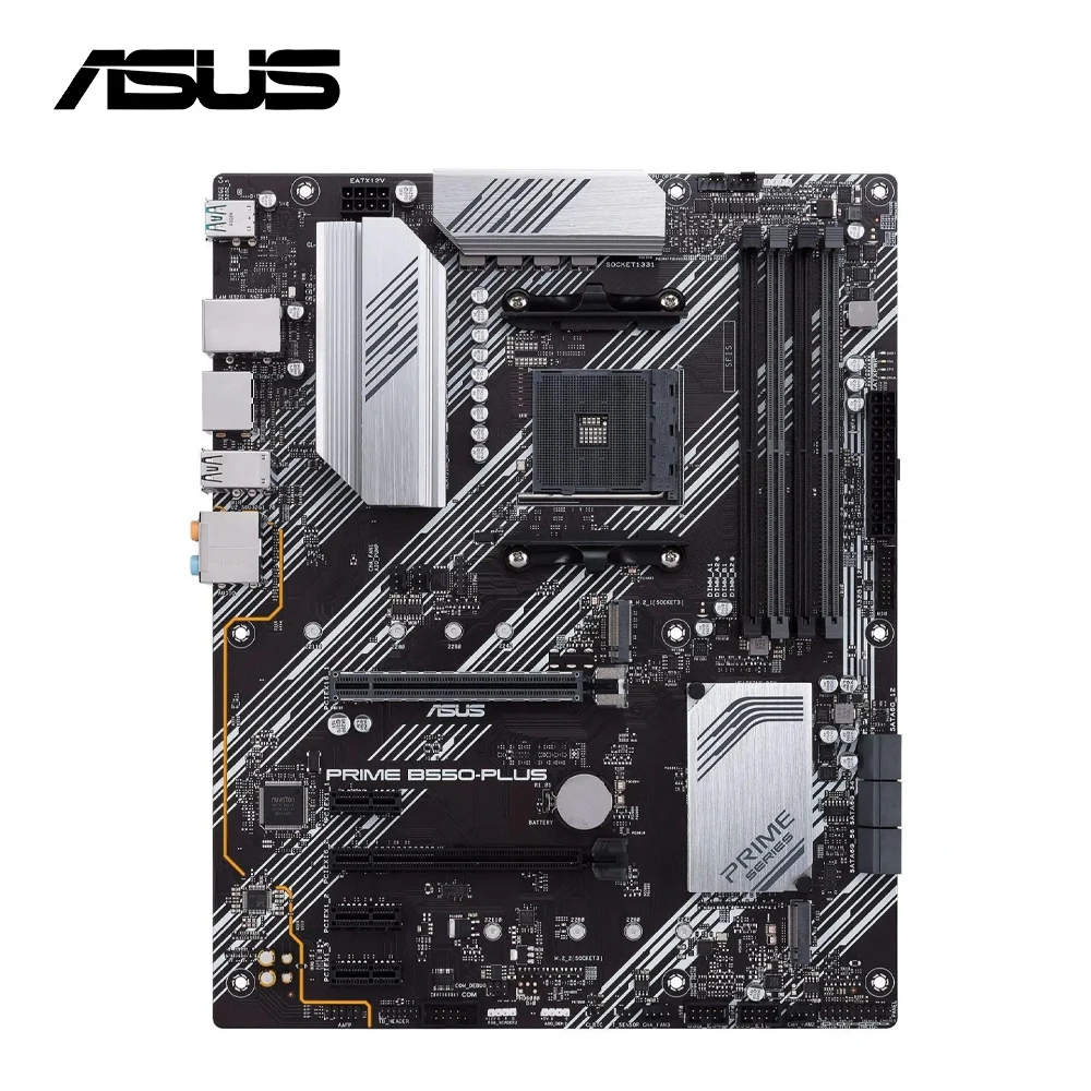 

ASUS B550 материнская плата PRIME B550-PLUS поддерживает Ryzen 5 5600G 5600/Ryzen 7 5700x3d 5800x3d 5700x 5800x 3800x/Ryzen 9 5900 5950X