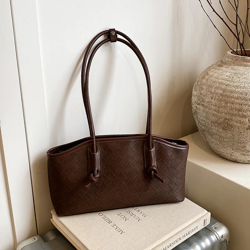 

2025 Winter Luxe Tote Bag, Textured Top Handle Purse for Women, Versatile Commuter Crossbody, Minimalist Day to Night Bag