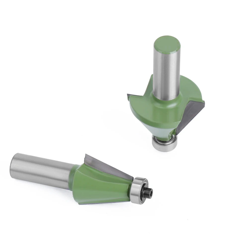 Imagem -03 - Lavie-shank Chanfro Router Bit Fresa para Máquina de Madeira 1pc 12 mm Pol 1125 15 225 30 45 Graus Mc03232