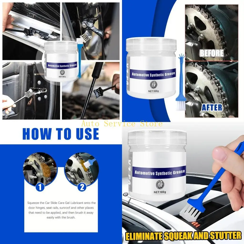 

462A Premium Automotive Lubricating Grease 100g Door Hinge Lubricants For Sunroof Tracks Door Hinges And Rails