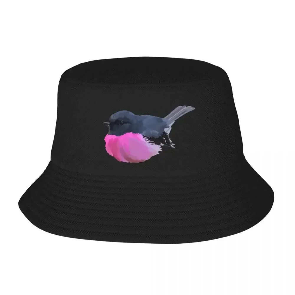 

Pink Robin Bucket Hats Panama For Kids Bob Hats Hip Hop Fisherman Hats Summer Beach Fishing Unisex Caps
