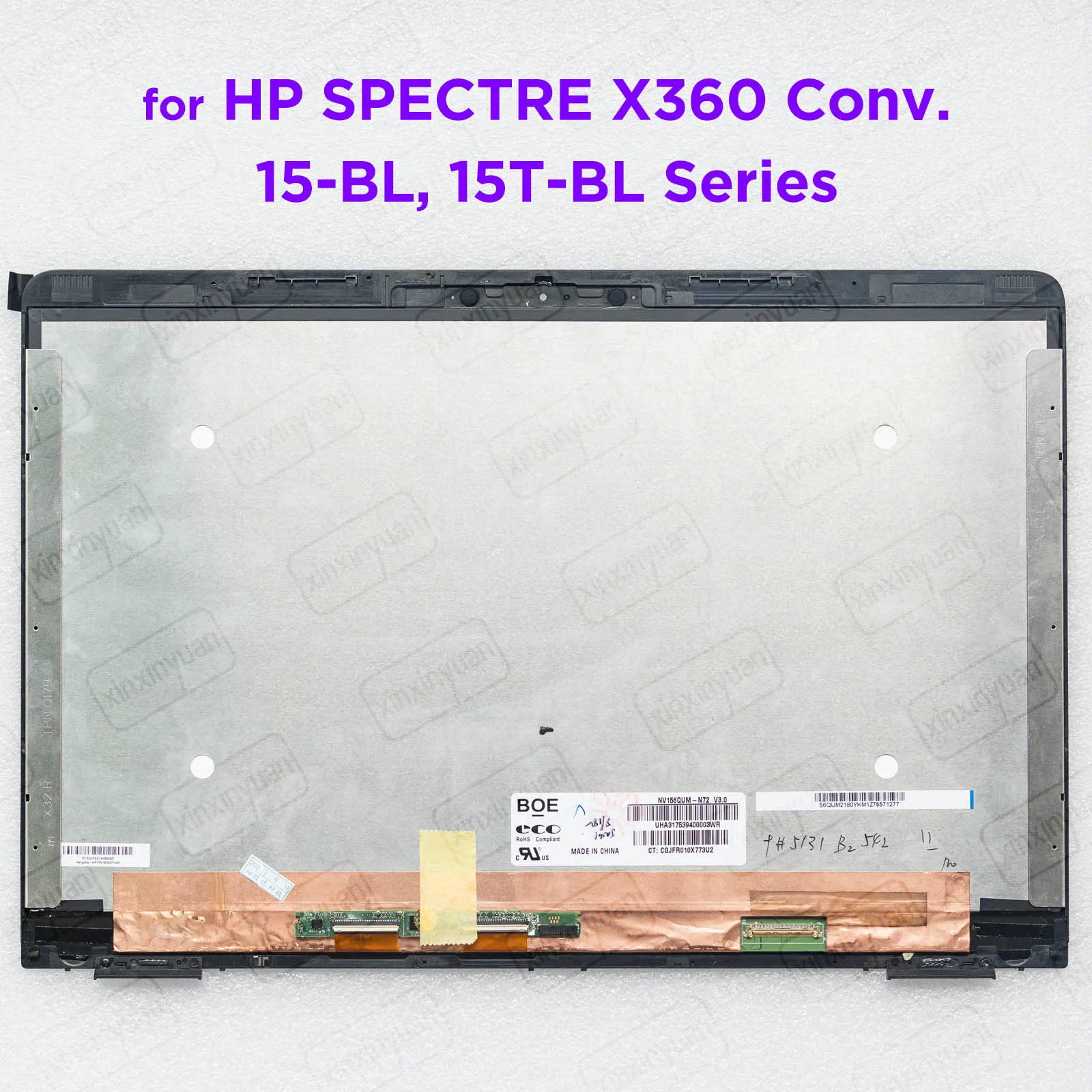 

15.6-INCH LCD Screen Touch Assembly for HP SPECTRE X360 Convertible 15-BL 15T-BL Display Panel Replacement UHD 3840x2160